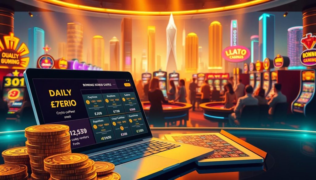 daily crypto casino bonuses
